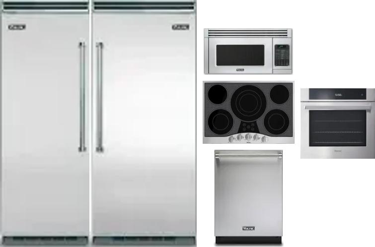 6 Piece Package Includes Refrigerator, Freezer, Cooktop, Wall Oven, Microwave And Dishwasher
