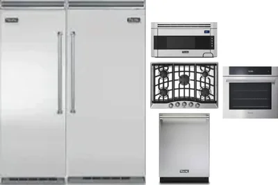 6 Piece Package Includes Refrigerator, Freezer, Cooktop, Wall Oven, Microwave And Dishwasher