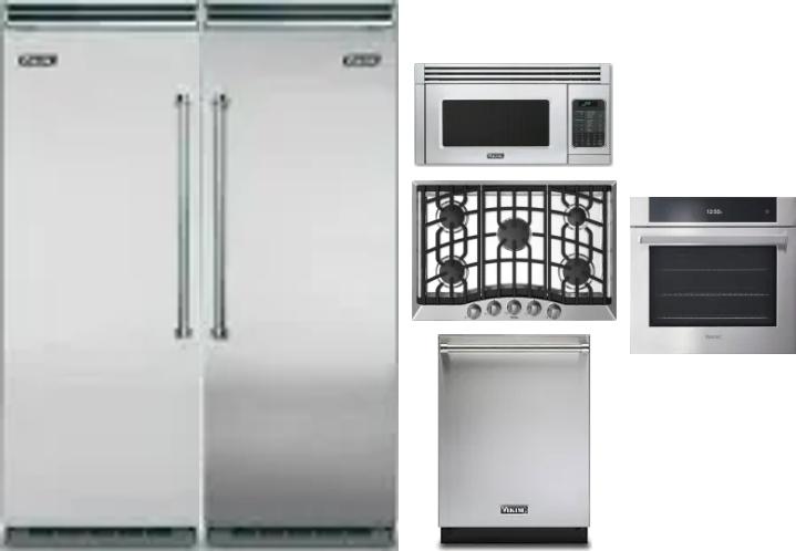 6 Piece Package Includes Refrigerator, Freezer, Cooktop, Wall Oven, Microwave And Dishwasher