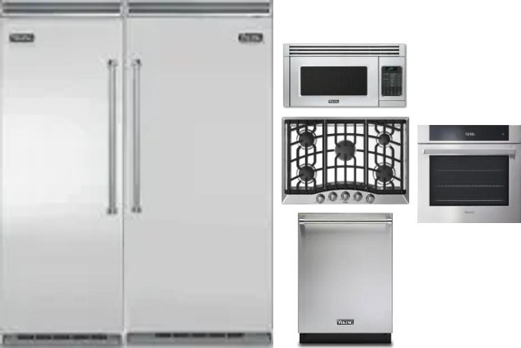 6 Piece Package Includes Refrigerator, Freezer, Cooktop, Wall Oven, Microwave And Dishwasher