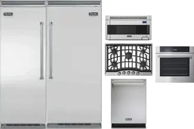 6 Piece Package Includes Refrigerator, Freezer, Cooktop, Wall Oven, Microwave And Dishwasher