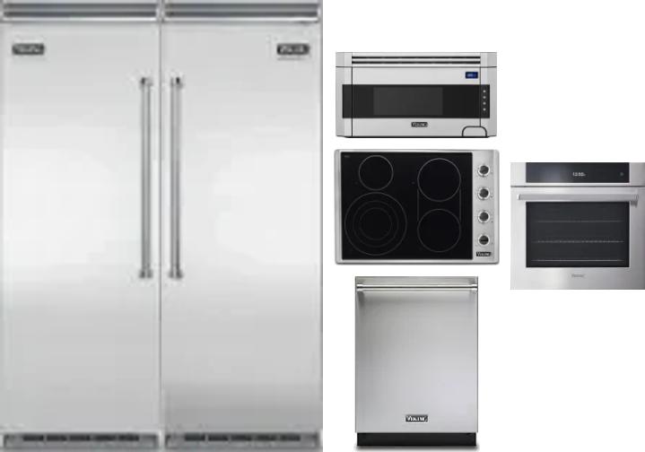 6 Piece Package Includes Refrigerator, Freezer, Cooktop, Wall Oven, Microwave And Dishwasher