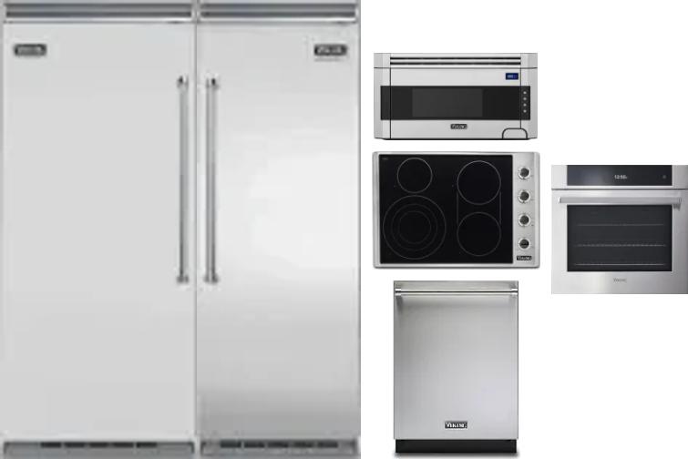 6 Piece Package Includes Refrigerator, Freezer, Cooktop, Wall Oven, Microwave And Dishwasher
