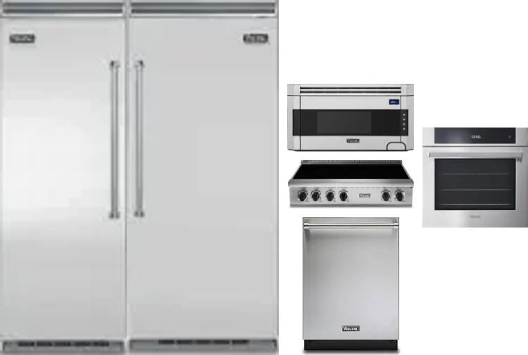 6 Piece Package Includes Refrigerator, Freezer, Cooktop, Wall Oven, Microwave And Dishwasher