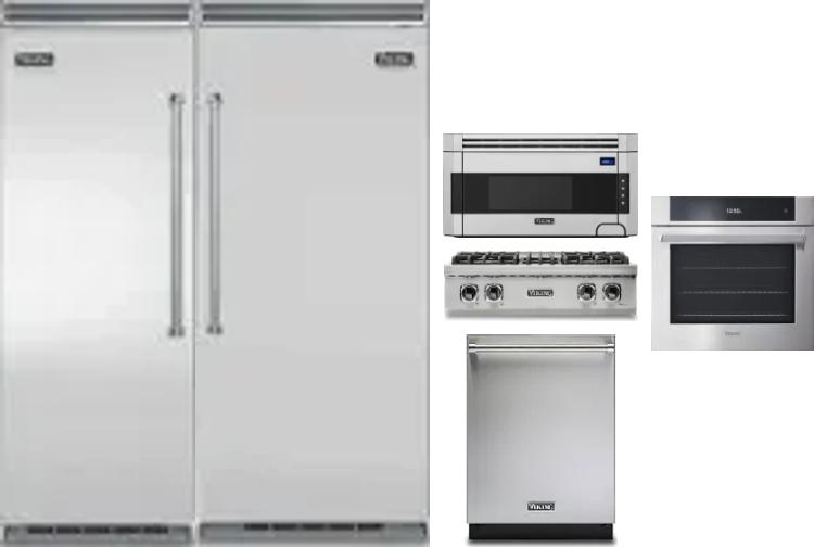 6 Piece Package Includes Refrigerator, Freezer, Cooktop, Wall Oven, Microwave And Dishwasher