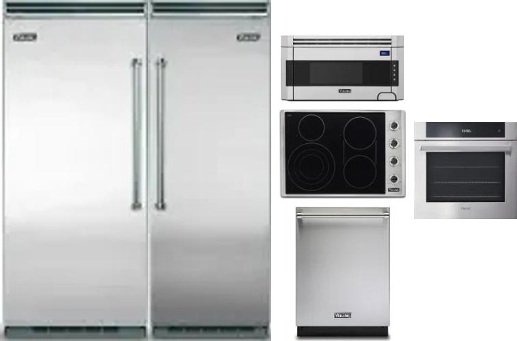 6 Piece Package Includes Refrigerator, Freezer, Cooktop, Wall Oven, Microwave And Dishwasher