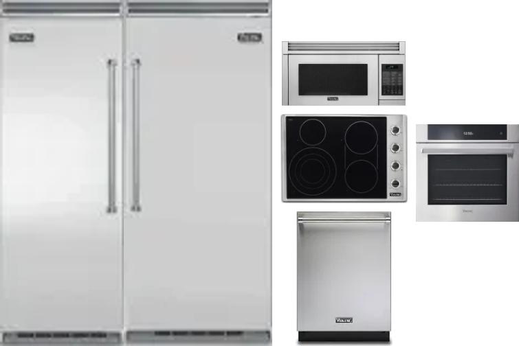 6 Piece Package Includes Refrigerator, Freezer, Cooktop, Wall Oven, Microwave And Dishwasher