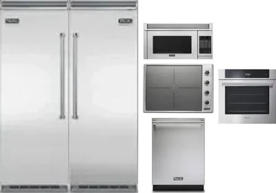 6 Piece Package Includes Refrigerator, Freezer, Cooktop, Wall Oven, Microwave And Dishwasher
