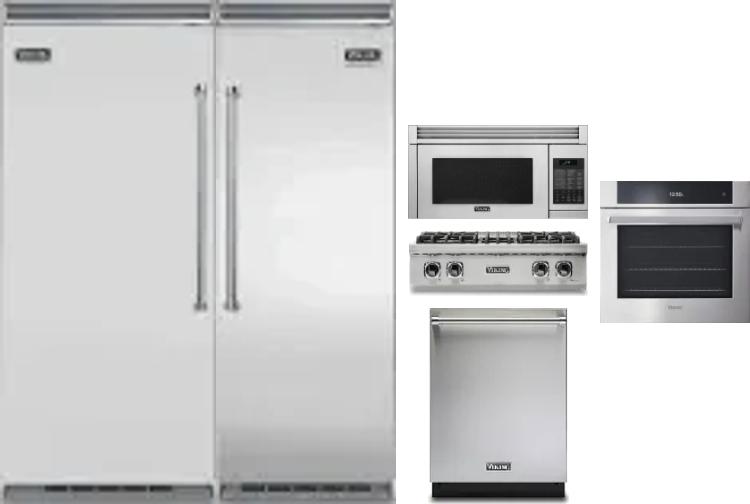 6 Piece Package Includes Refrigerator, Freezer, Cooktop, Wall Oven, Microwave And Dishwasher