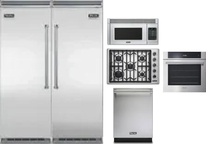 6 Piece Package Includes Refrigerator, Freezer, Cooktop, Wall Oven, Microwave And Dishwasher