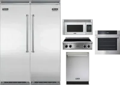 6 Piece Package Includes Refrigerator, Freezer, Cooktop, Wall Oven, Microwave And Dishwasher