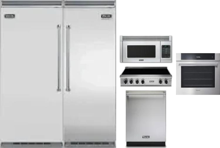 6 Piece Package Includes Refrigerator, Freezer, Cooktop, Wall Oven, Microwave And Dishwasher