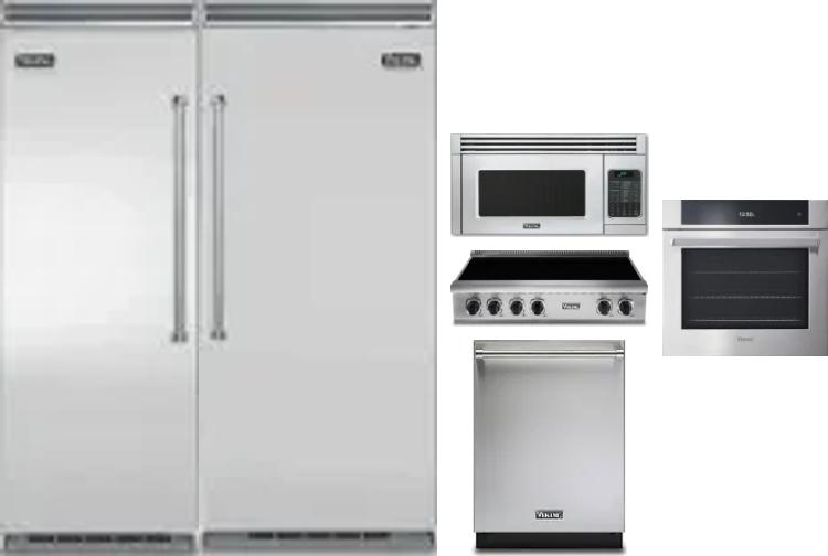 6 Piece Package Includes Refrigerator, Freezer, Cooktop, Wall Oven, Microwave And Dishwasher