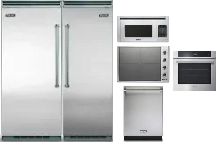 6 Piece Package Includes Refrigerator, Freezer, Cooktop, Wall Oven, Microwave And Dishwasher