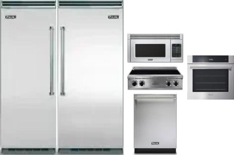 6 Piece Package Includes Refrigerator, Freezer, Cooktop, Wall Oven, Microwave And Dishwasher
