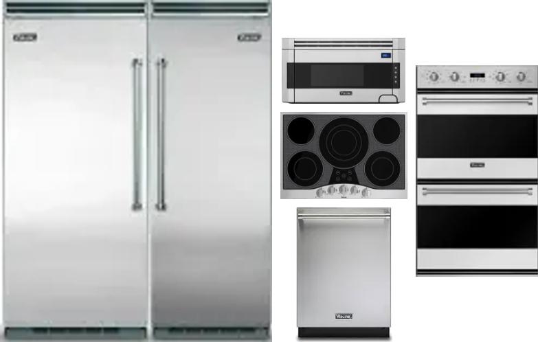 6 Piece Package Includes Refrigerator, Freezer, Cooktop, Wall Oven, Microwave And Dishwasher