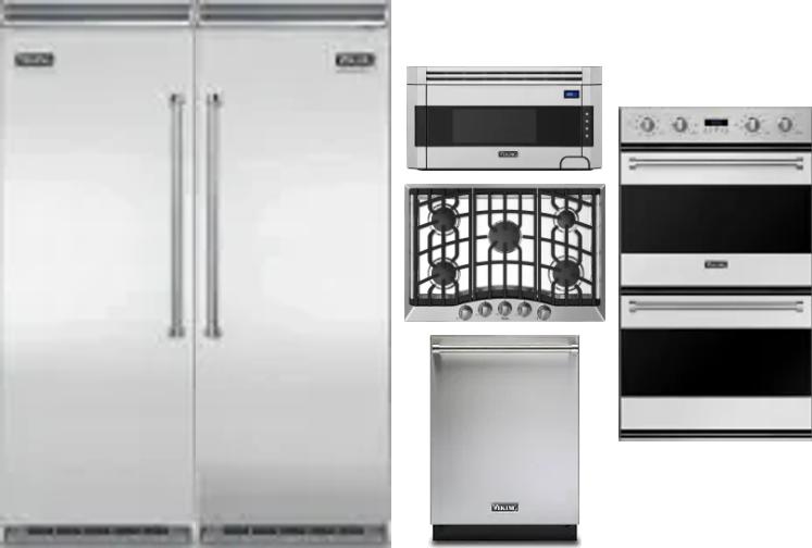 6 Piece Package Includes Refrigerator, Freezer, Cooktop, Wall Oven, Microwave And Dishwasher