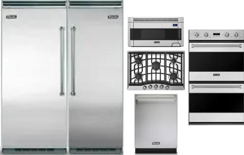 6 Piece Package Includes Refrigerator, Freezer, Cooktop, Wall Oven, Microwave And Dishwasher