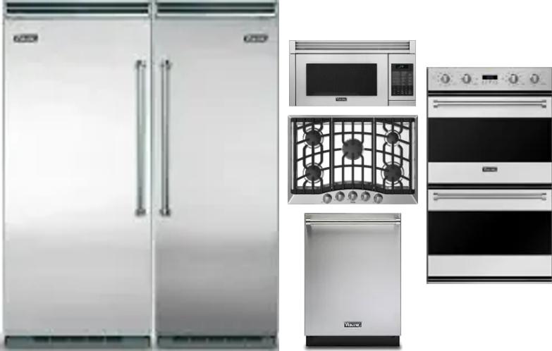 6 Piece Package Includes Refrigerator, Freezer, Cooktop, Wall Oven, Microwave And Dishwasher