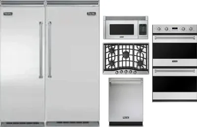6 Piece Package Includes Refrigerator, Freezer, Cooktop, Wall Oven, Microwave And Dishwasher
