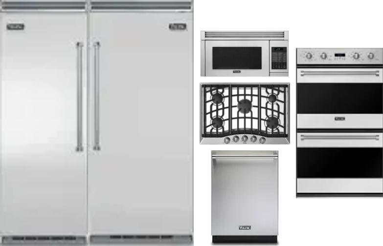 6 Piece Package Includes Refrigerator, Freezer, Cooktop, Wall Oven, Microwave And Dishwasher