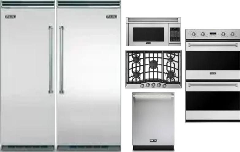 6 Piece Package Includes Refrigerator, Freezer, Cooktop, Wall Oven, Microwave And Dishwasher