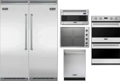 6 Piece Package Includes Refrigerator, Freezer, Cooktop, Wall Oven, Microwave And Dishwasher