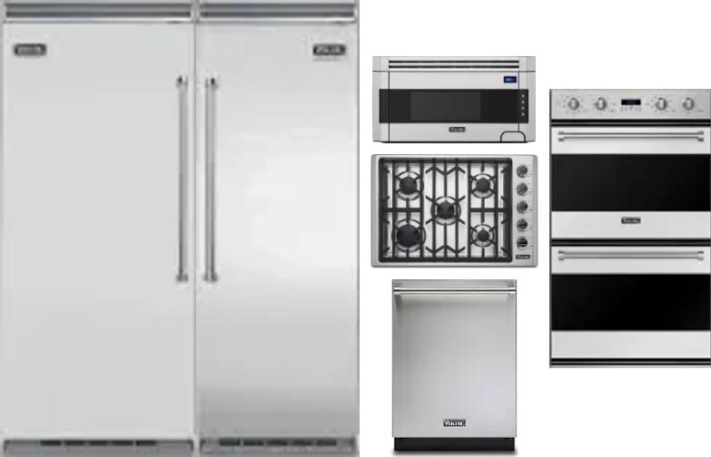 6 Piece Package Includes Refrigerator, Freezer, Cooktop, Wall Oven, Microwave And Dishwasher
