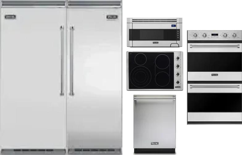 6 Piece Package Includes Refrigerator, Freezer, Cooktop, Wall Oven, Microwave And Dishwasher