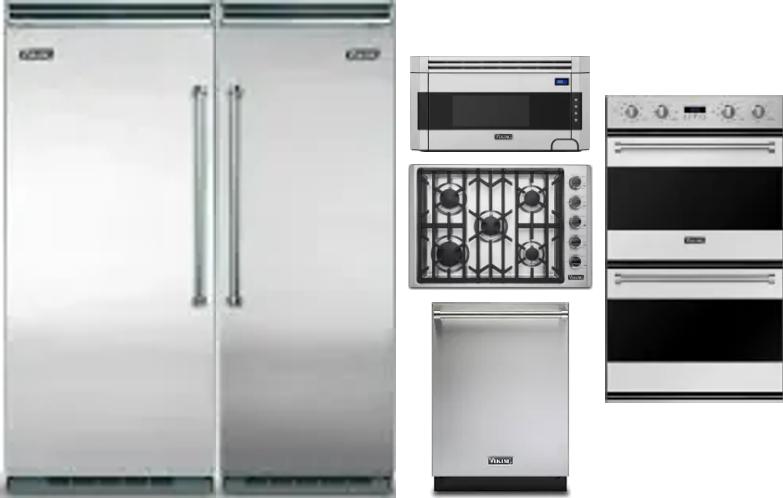 6 Piece Package Includes Refrigerator, Freezer, Cooktop, Wall Oven, Microwave And Dishwasher