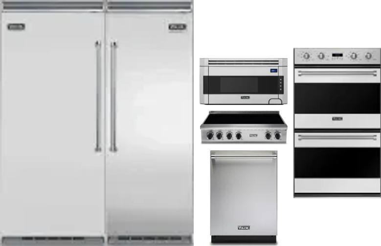 6 Piece Package Includes Refrigerator, Freezer, Cooktop, Wall Oven, Microwave And Dishwasher