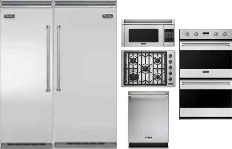 6 Piece Package Includes Refrigerator, Freezer, Cooktop, Wall Oven, Microwave And Dishwasher