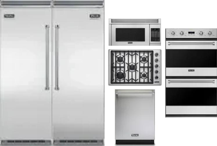 6 Piece Package Includes Refrigerator, Freezer, Cooktop, Wall Oven, Microwave And Dishwasher