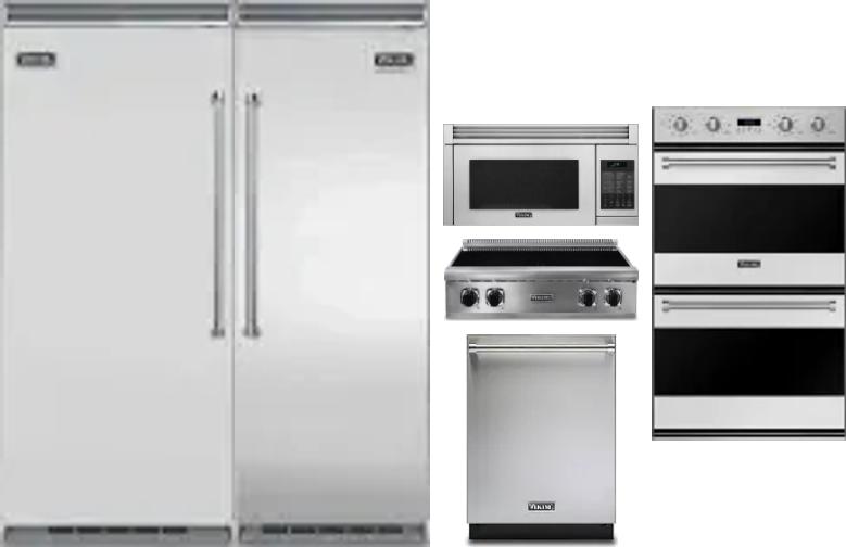6 Piece Package Includes Refrigerator, Freezer, Cooktop, Wall Oven, Microwave And Dishwasher