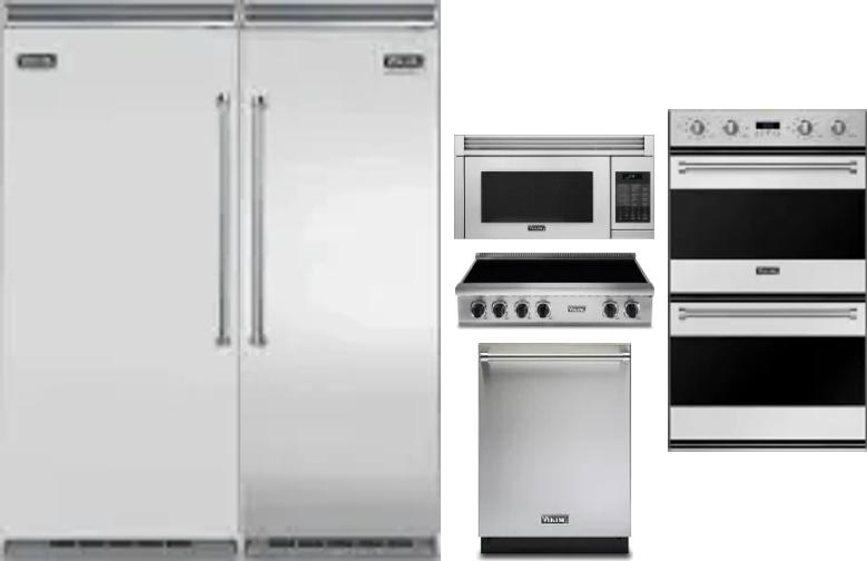 6 Piece Package Includes Refrigerator, Freezer, Cooktop, Wall Oven, Microwave And Dishwasher