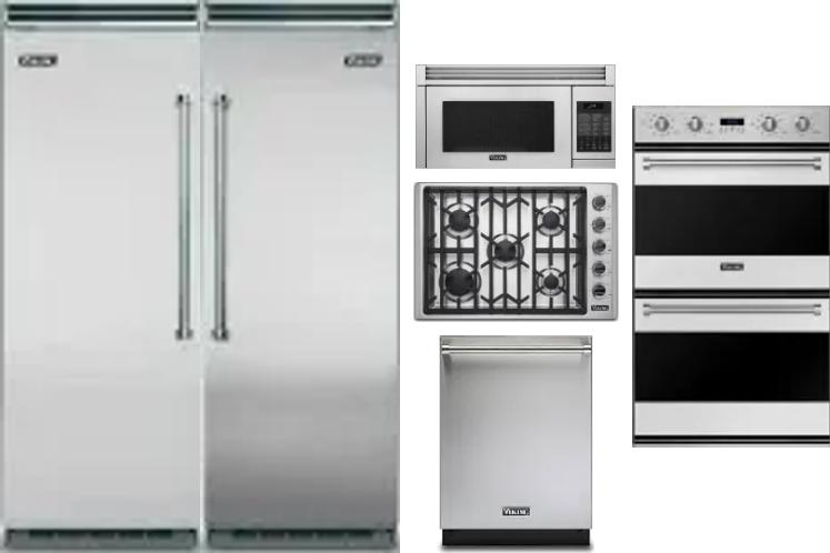 6 Piece Package Includes Refrigerator, Freezer, Cooktop, Wall Oven, Microwave And Dishwasher