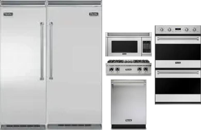 6 Piece Package Includes Refrigerator, Freezer, Cooktop, Wall Oven, Microwave And Dishwasher