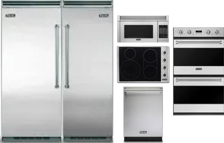 6 Piece Package Includes Refrigerator, Freezer, Cooktop, Wall Oven, Microwave And Dishwasher