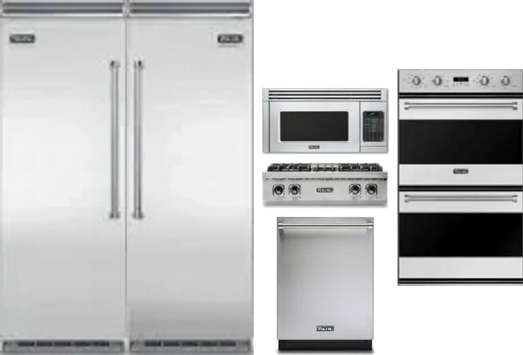 6 Piece Package Includes Refrigerator, Freezer, Cooktop, Wall Oven, Microwave And Dishwasher