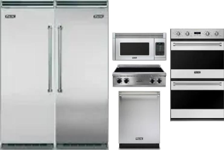 6 Piece Package Includes Refrigerator, Freezer, Cooktop, Wall Oven, Microwave And Dishwasher
