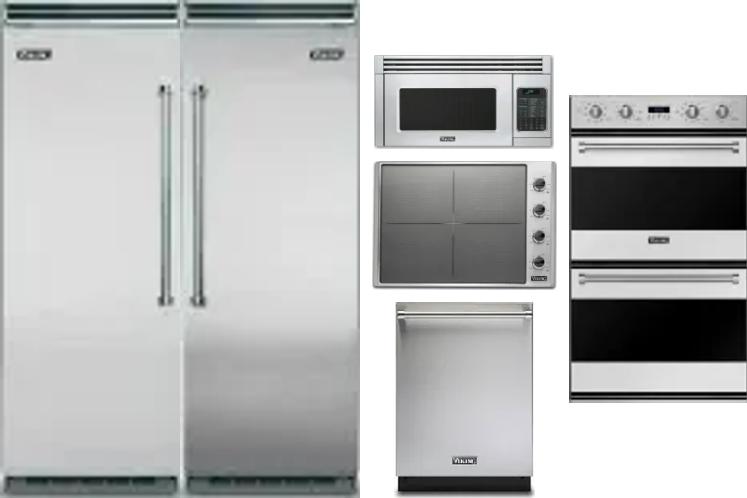 6 Piece Package Includes Refrigerator, Freezer, Cooktop, Wall Oven, Microwave And Dishwasher