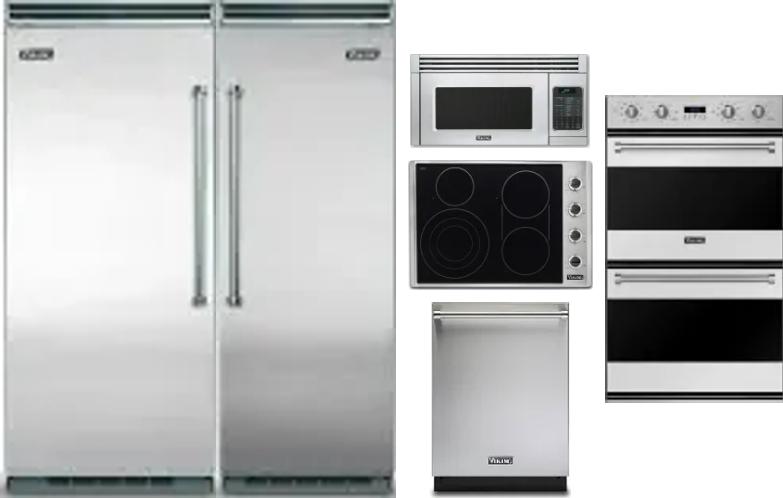 6 Piece Package Includes Refrigerator, Freezer, Cooktop, Wall Oven, Microwave And Dishwasher