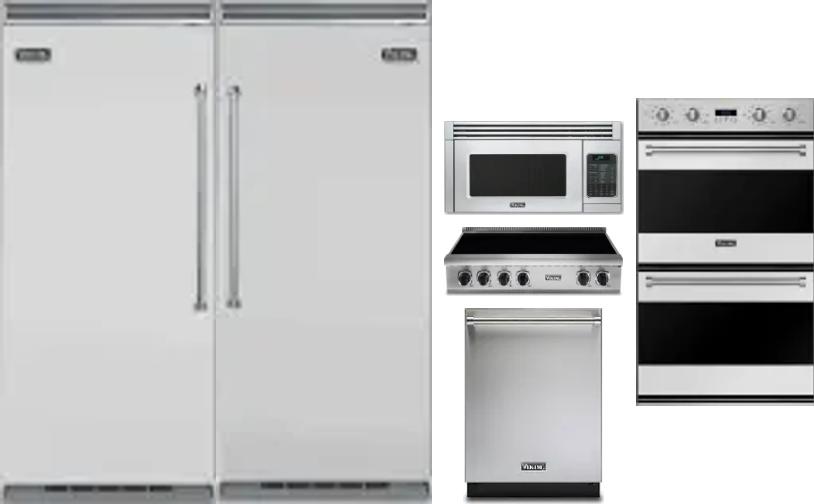 6 Piece Package Includes Refrigerator, Freezer, Cooktop, Wall Oven, Microwave And Dishwasher