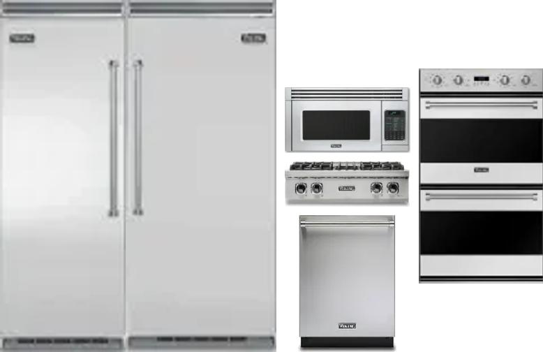 6 Piece Package Includes Refrigerator, Freezer, Cooktop, Wall Oven, Microwave And Dishwasher