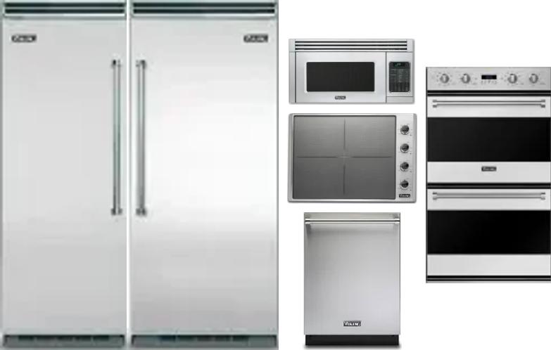 6 Piece Package Includes Refrigerator, Freezer, Cooktop, Wall Oven, Microwave And Dishwasher