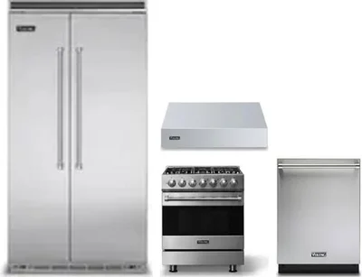 4 Piece Package Includes Refrigerator, Range, Hood And Dishwasher
