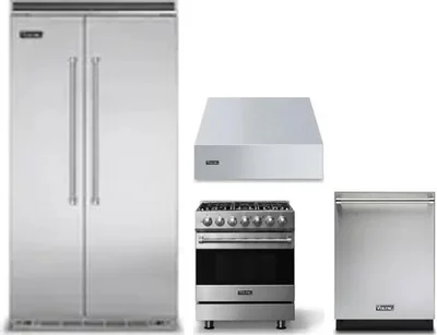 4 Piece Package Includes Refrigerator, Range, Hood And Dishwasher