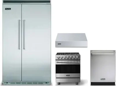 4 Piece Package Includes Refrigerator, Range, Hood And Dishwasher