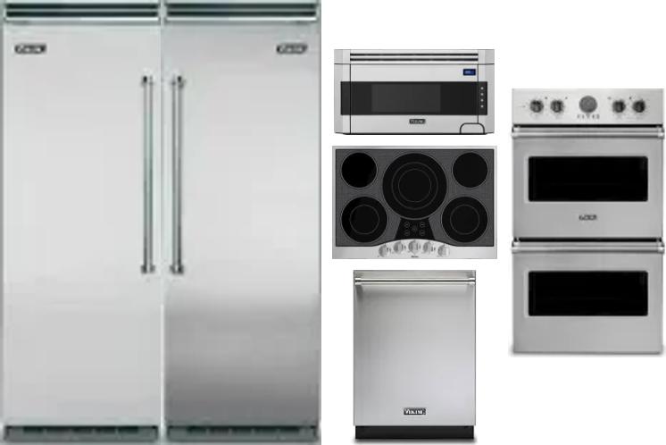 6 Piece Package Includes Refrigerator, Freezer, Cooktop, Wall Oven, Microwave And Dishwasher