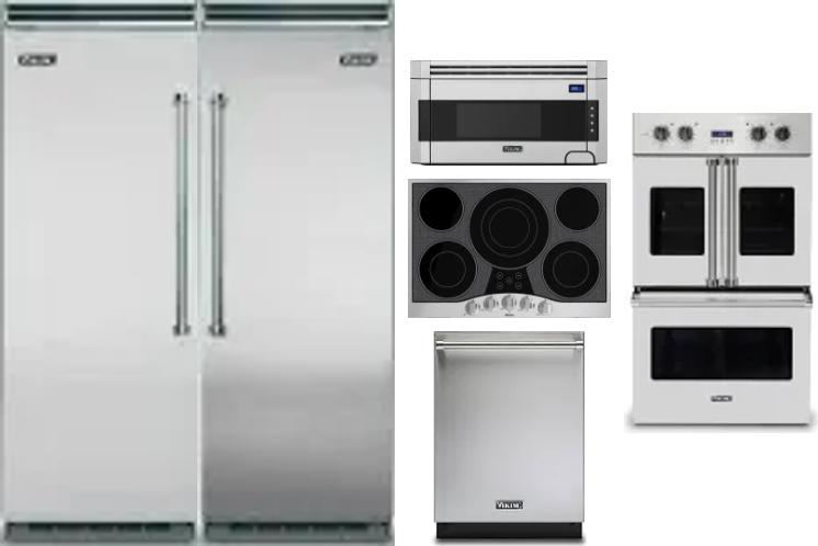 6 Piece Package Includes Refrigerator, Freezer, Cooktop, Wall Oven, Microwave And Dishwasher